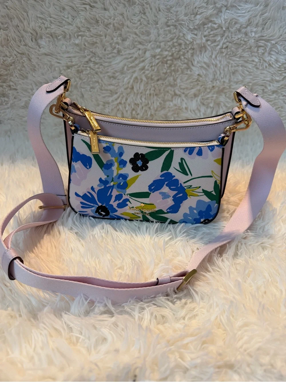 Kate Spade Festival Floral Duo Crossbody Cream/Multicolor - Picture 11 of 13